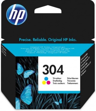 hp 304 cartucho de tinta hp304 tricolor (n9k05ae)