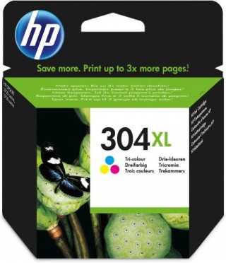 hp 304xl cartucho de tinta hp304xl tricolor (n9k07ae)