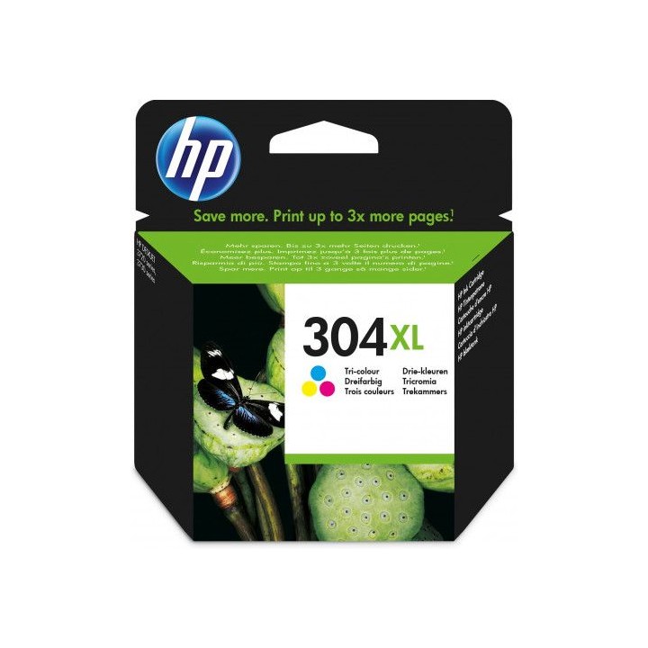 hp 304xl cartucho de tinta hp304xl tricolor (n9k07ae)