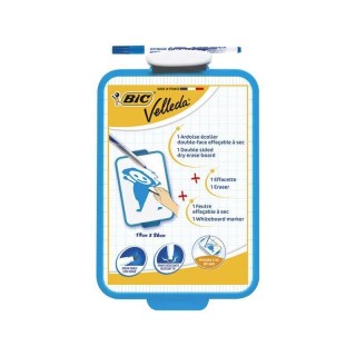 pizarra blanca bic velleda 19x26cm+rot+borr
