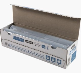 c. 20 ro papel termico exacompta 57x40mm safe