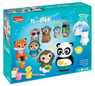 maxi set maped plaster friends 8 figuras
