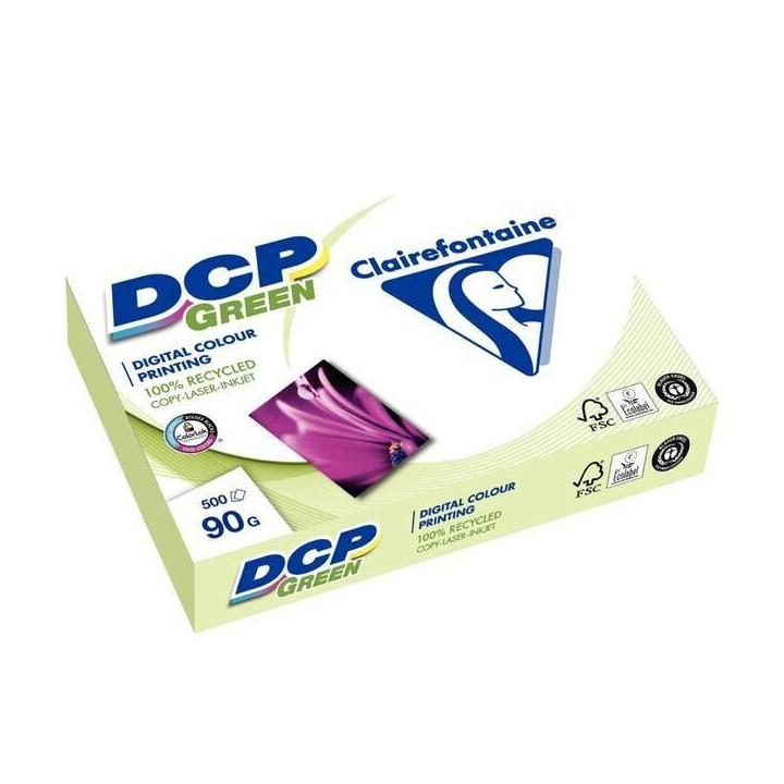 paq. 500h papel clairefontaine dcp green a4 90gr