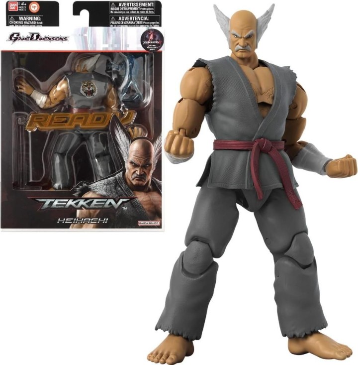 bandai rojo figura bandai game dimensions tekken heihachi