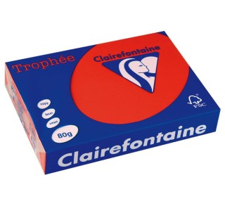 paq. 500h pap. trophee clf intenso a4 80g coral