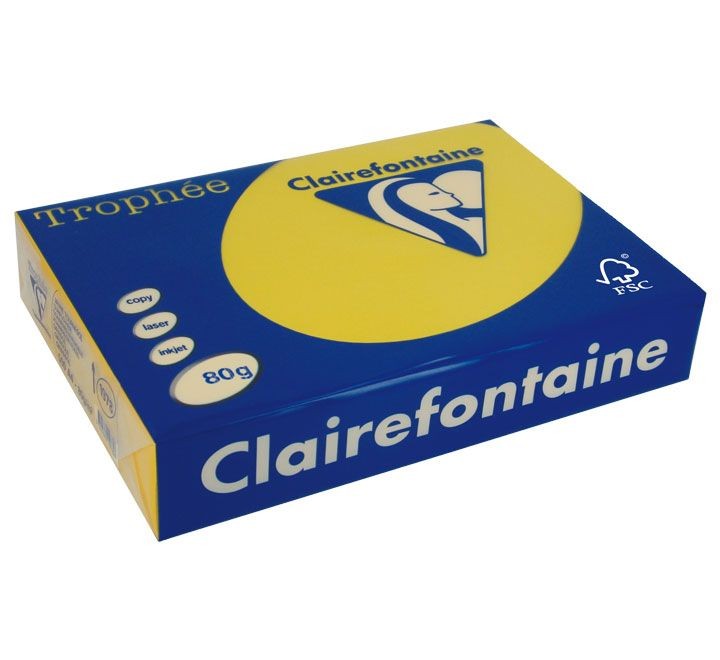 paq. 500h pap. trophee clf intenso a4 80g amarillo