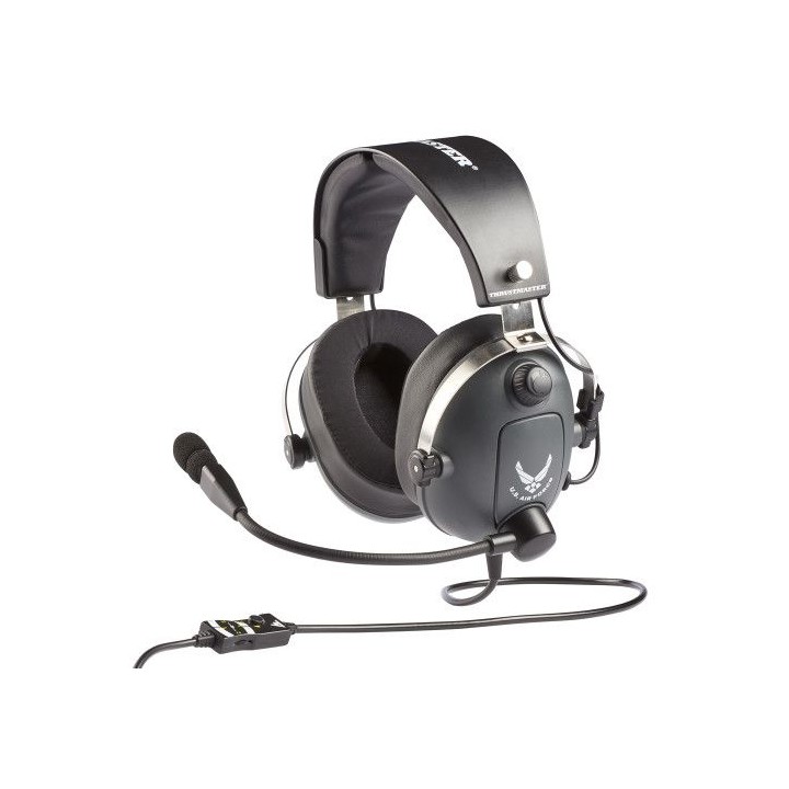 thrustmaster 4060196 auricular y casco auriculares alambrico aviacion/control de trafico aereo gris