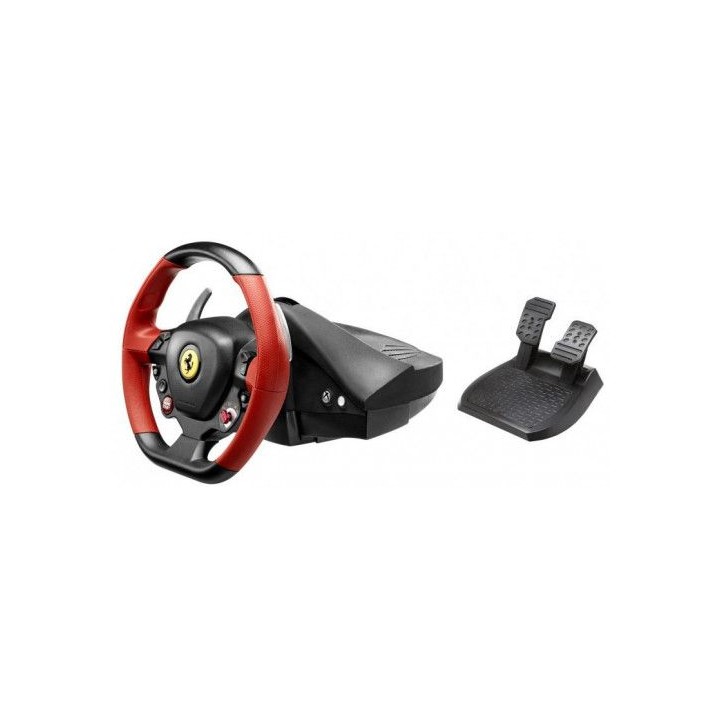 thrustmaster volante + pedales ferrari 458 spider para xbox one (4460105)