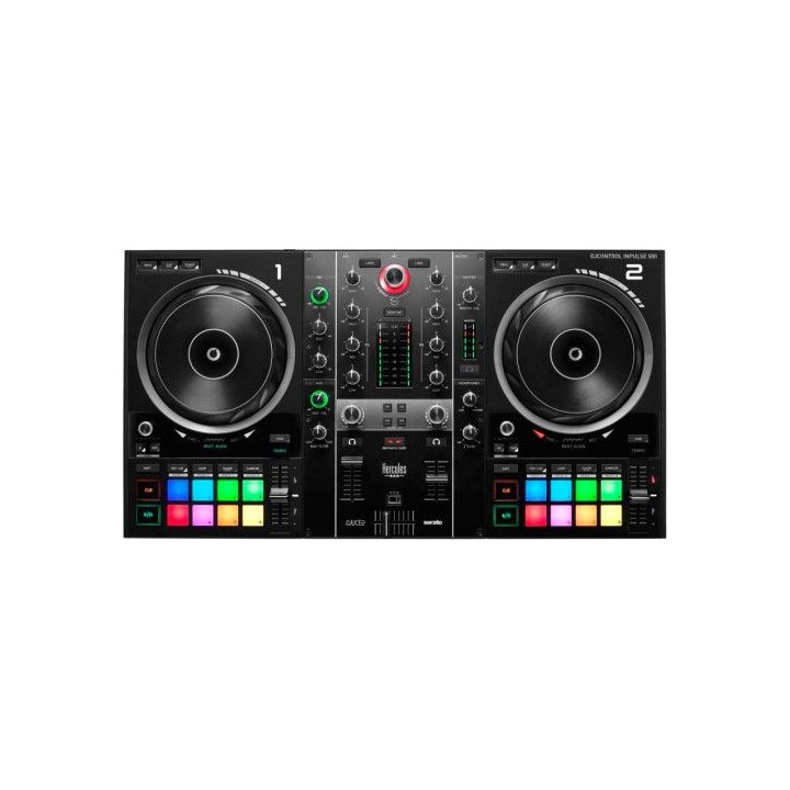 hercules inpulse 500 dvs (sistema de vinilo digital) para scratch digital negro