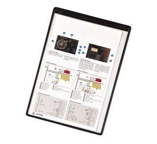 pack 5 fundas tarifold magn. a4 negro