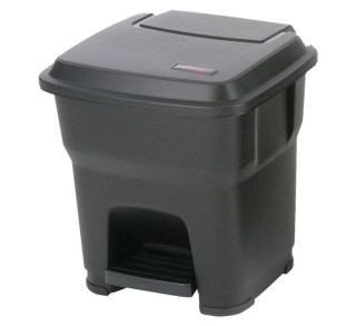 contened. vileda hera c/pedal 35l negro 137681