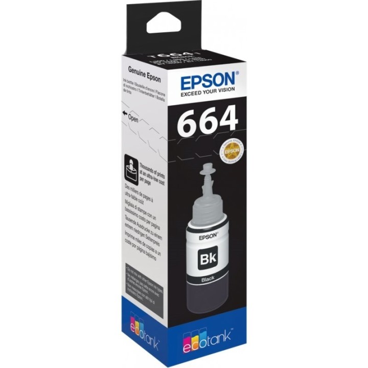 epson botella tinta ecotank t6641 negro
