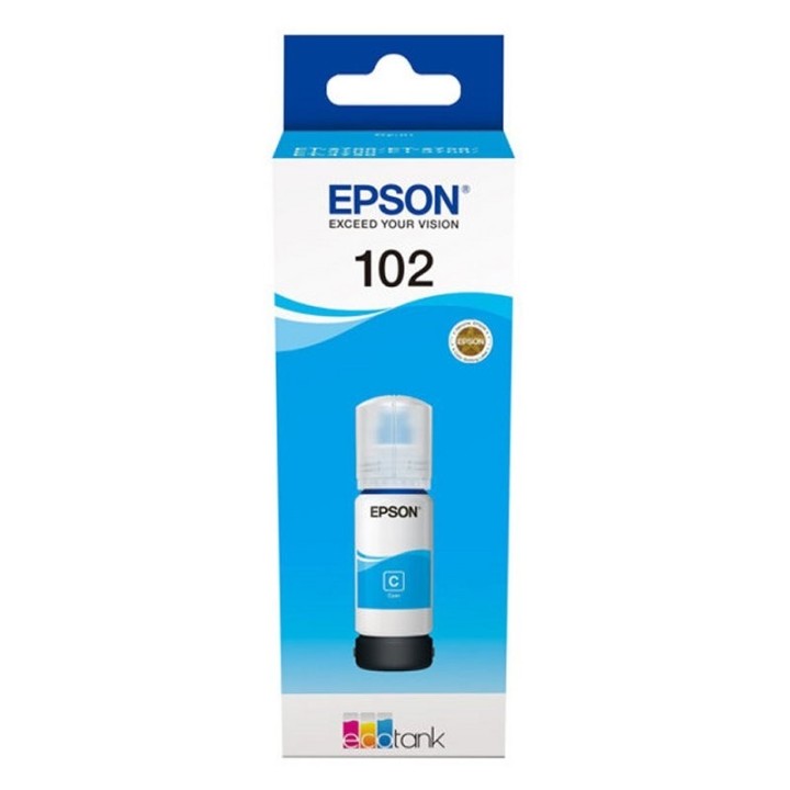 epson botella tinta ecotank 102 cyan