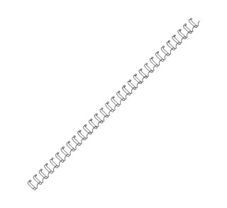 pack 100 wires fellowes met. 6mm negro