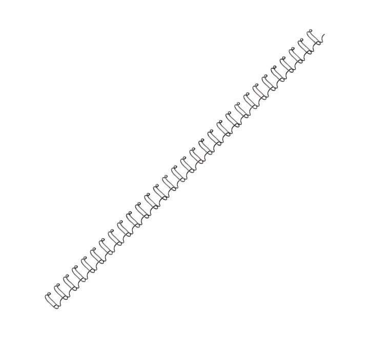 pack 100 wires fellowes met. 6mm negro