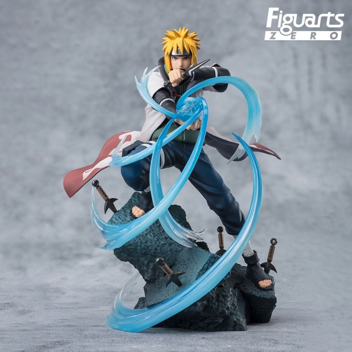 tamashii nations figura tamshii nations naruto shippuden figuarts zero minato namikaze - rasengan -