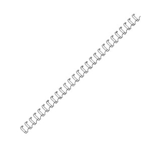 pack 100 wires fellowes met. 8mm negro