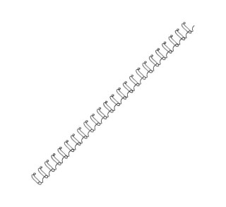 pack 100 wires fellowes met. 10mm negro