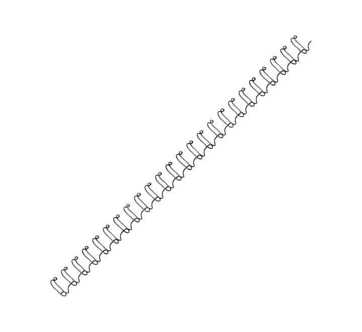 pack 100 wires fellowes met. 10mm negro