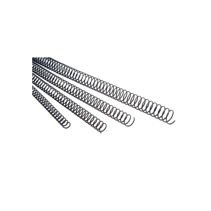 pack 100 espirales metalicas 12 mm. negro fellowes 5110401