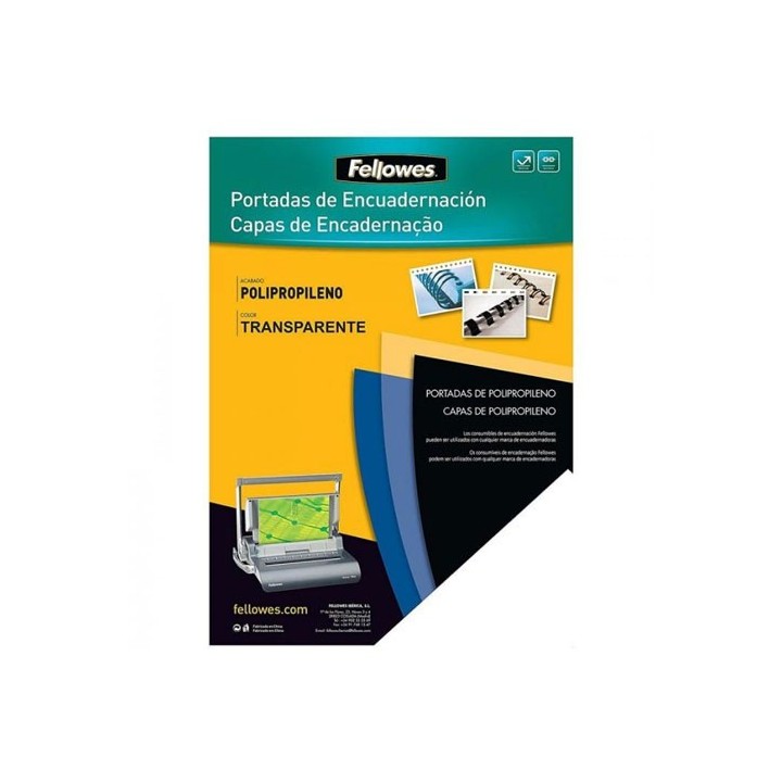 pack 50 portadas polipropileno 700 micras translucido fellowes 5477301