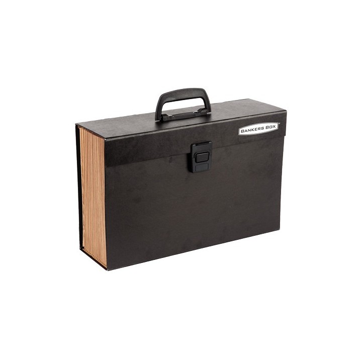 maletin clasificador acordeon basic negro bankers box 9352101