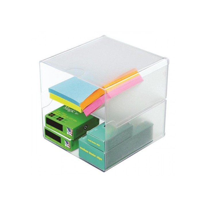 organizador modular con divisor transparente deflecto 350701