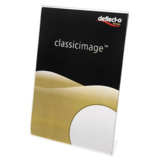 expositor de sobremesa en forma l poliestireno a3 vertical deflecto 47601