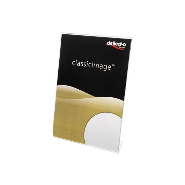 expositor de sobremesa en forma l poliestireno a3 vertical deflecto 47601