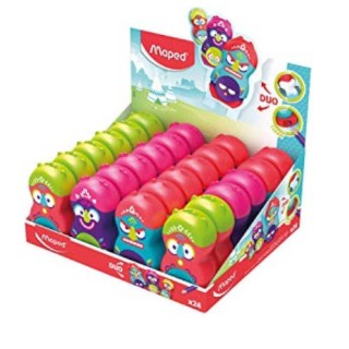 expositor 24 unidades afilalapiz-borrador loopy totem maped 049131