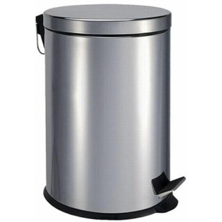 papelera acero con pedal 5l pull import dp504