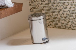 papelera acero con pedal 12l pull import dp412