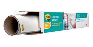 superficie adhesiva de borrado en seco 1,219x1,829m super sticky flex write rollo fws6x4 post-it 710