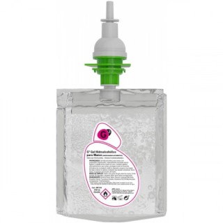 caja 6 recambios de gel hidroalcoholico (1 litro x recambio) g3 ja107