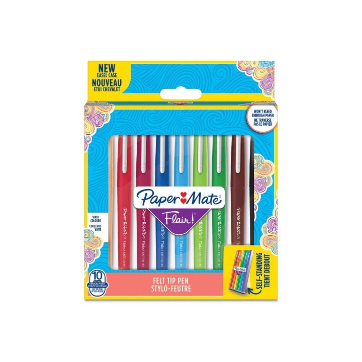 flair blister 10 colores surtidos paper mate 2028898