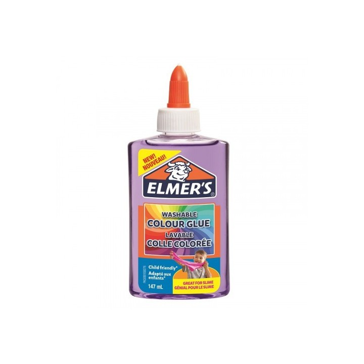 bote elmers 147ml morado translucido elmers 2109488