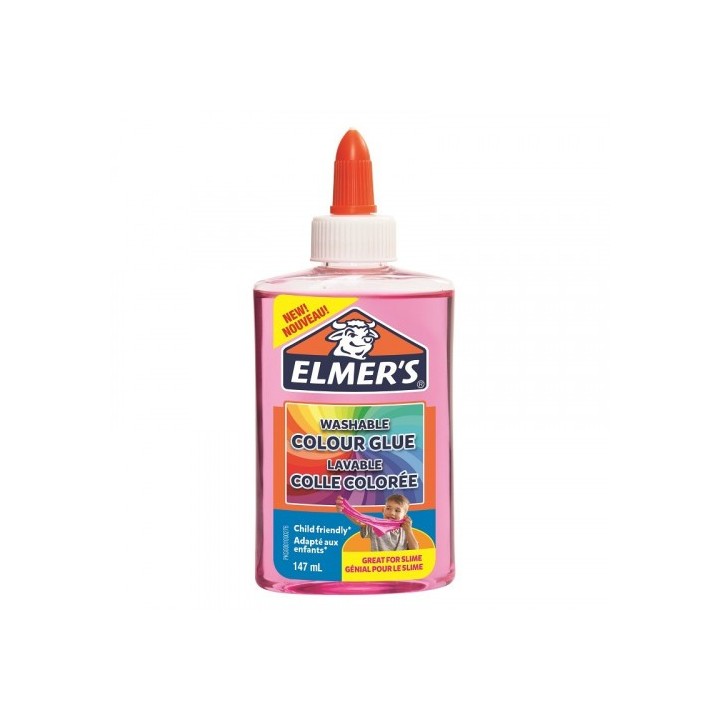 bote elmers 147ml rosa translucido elmers 2109496