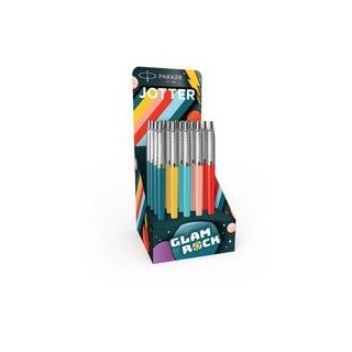 expositor jotter original 20 boligrafos 70´s rock glam parker 2162143