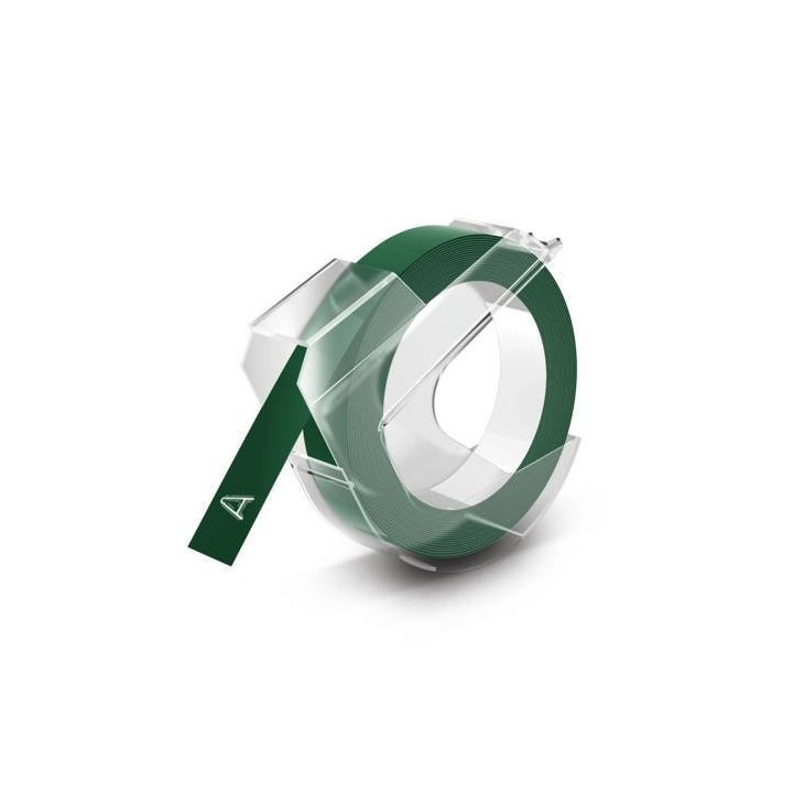 cinta dymo embosser 3m x 9 mm verde dymo 520105