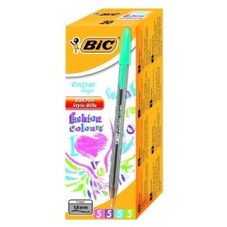 caja 20 boligrafo cristal fun trazo 1,6 mm. colores surtidos bic 895793