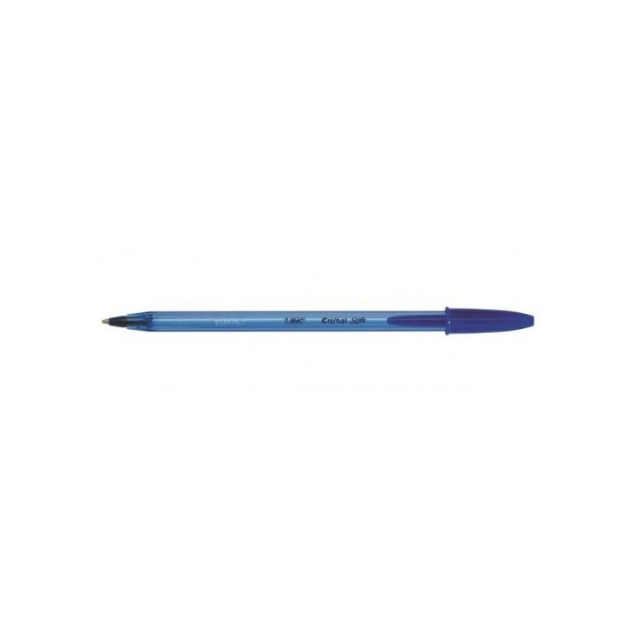 boligrafo cristal soft trazo 0,5 mm. color azul bic 951434