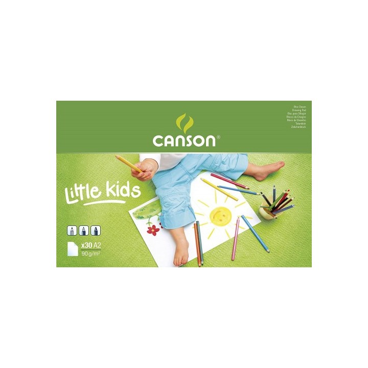 kids bloc dibujo a2 90 gr 42x59,4 guarro canson c400015582