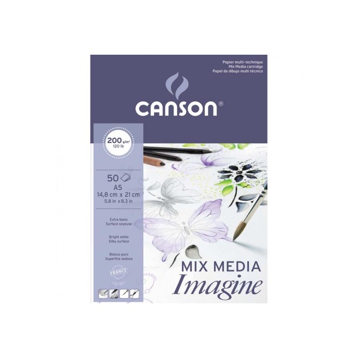 canson imagine arte de papel 50 hojas