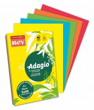 paquete 500h papel 80gr a4 rojo intenso adagio 156244