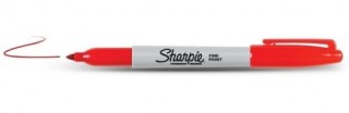 marcador permanente sharpie rojo papermate s0810940