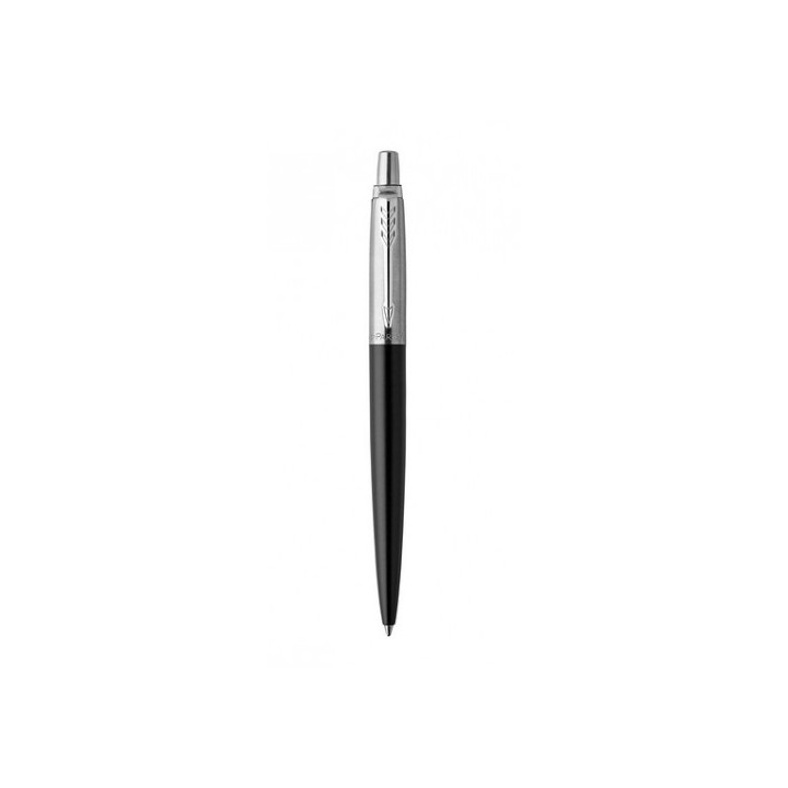 boligrafo retractil jotter bond street negro con ribete cromado punto medio tinta azul parker 195318