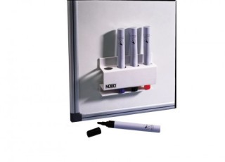 porta rotuladores magnetico capacidad 4 rotuladores 8x12x3,2 cm. nobo 3503846