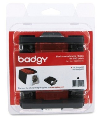 consumible monocromo negro para 500 impresiones badgy cbgr0500k