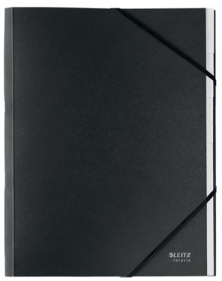 carpeta clasificadora de carton 6 posiciones a4 recycle 100% negro leitz 39140095