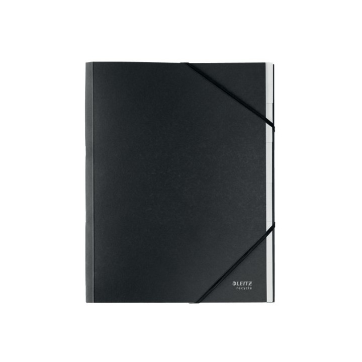 carpeta clasificadora de carton 6 posiciones a4 recycle 100% negro leitz 39140095